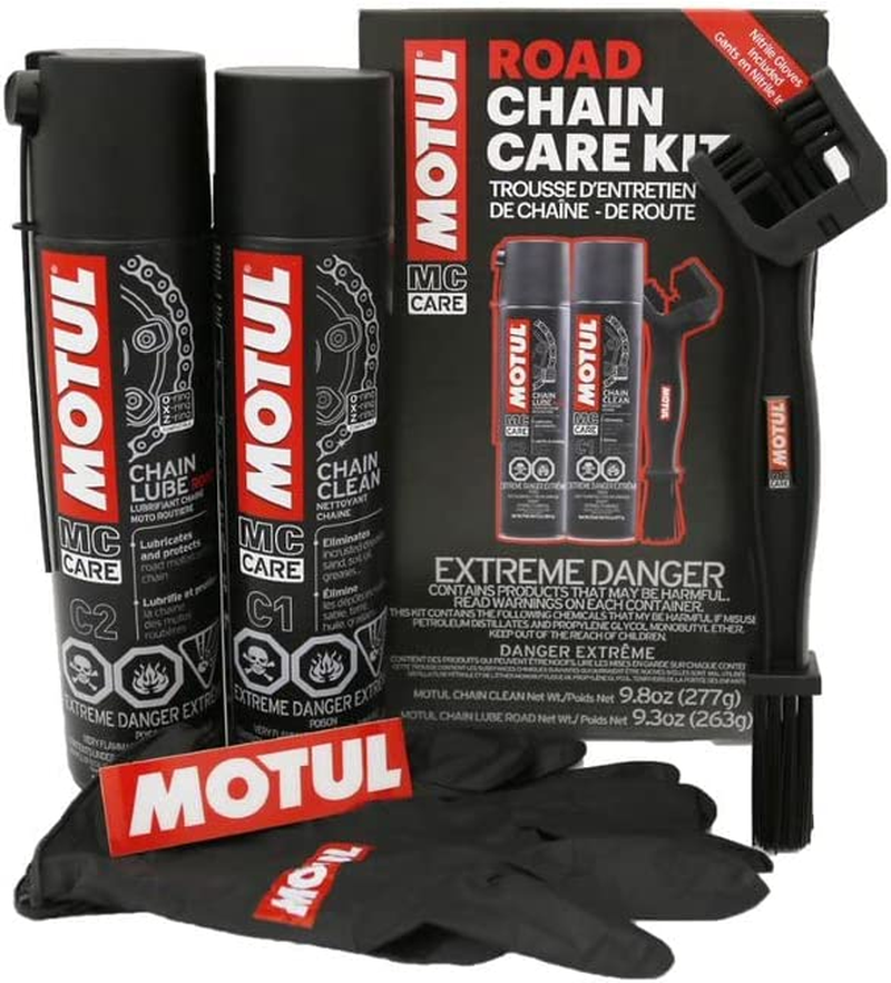 109767 Motorcycle Chain Clean Lube Kit C1 C2 Complete MC Care System Road Street