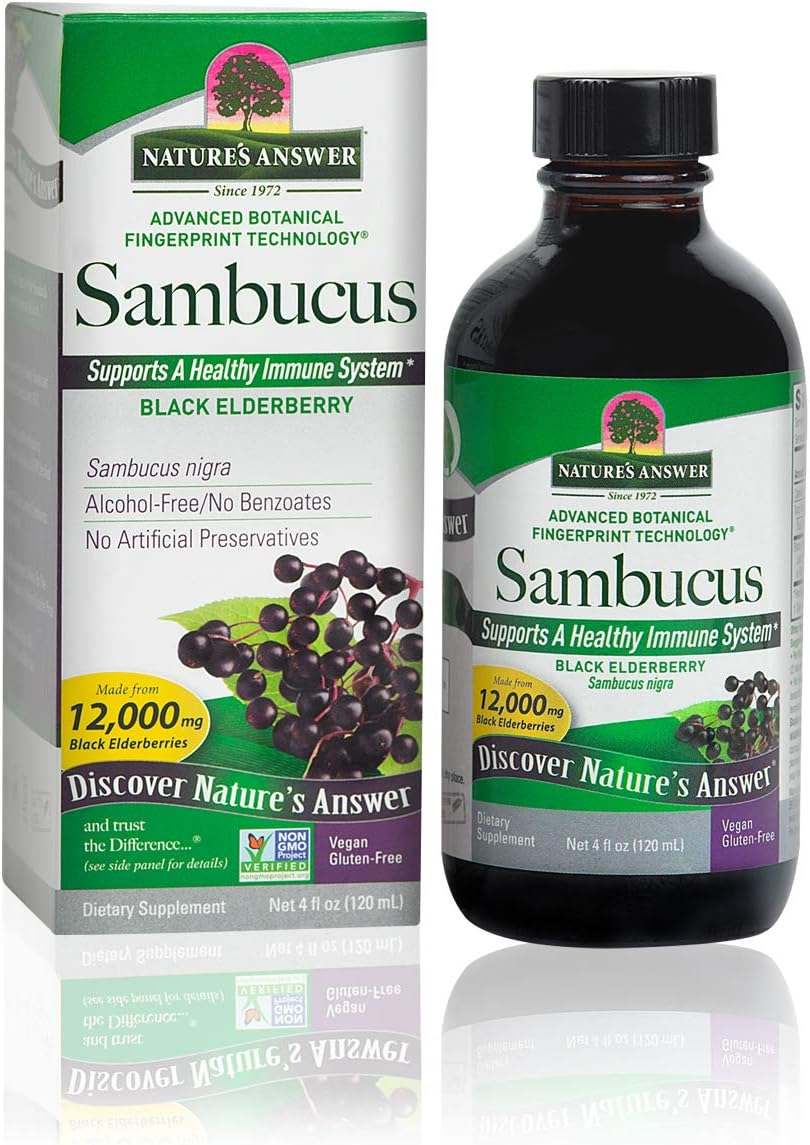 Nature's Answer Alcohol-Free Sambucus Supplement, Original, 16 Fluid Ounce - Picture 2 of 15