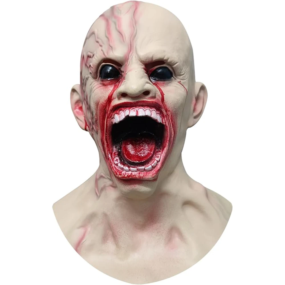 Zombie Latex Mask – Realistic Horror Face Prop for Halloween and Cosplay