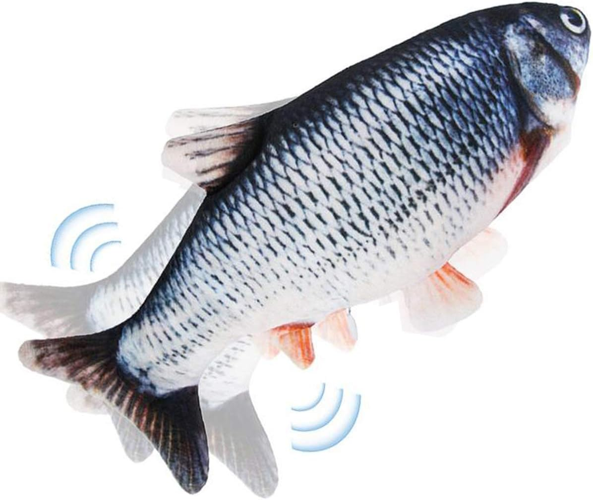 Giocattolo Interattivo per Gatti, Pesce Che Si Muove, Elettrici Con Erba Gatta