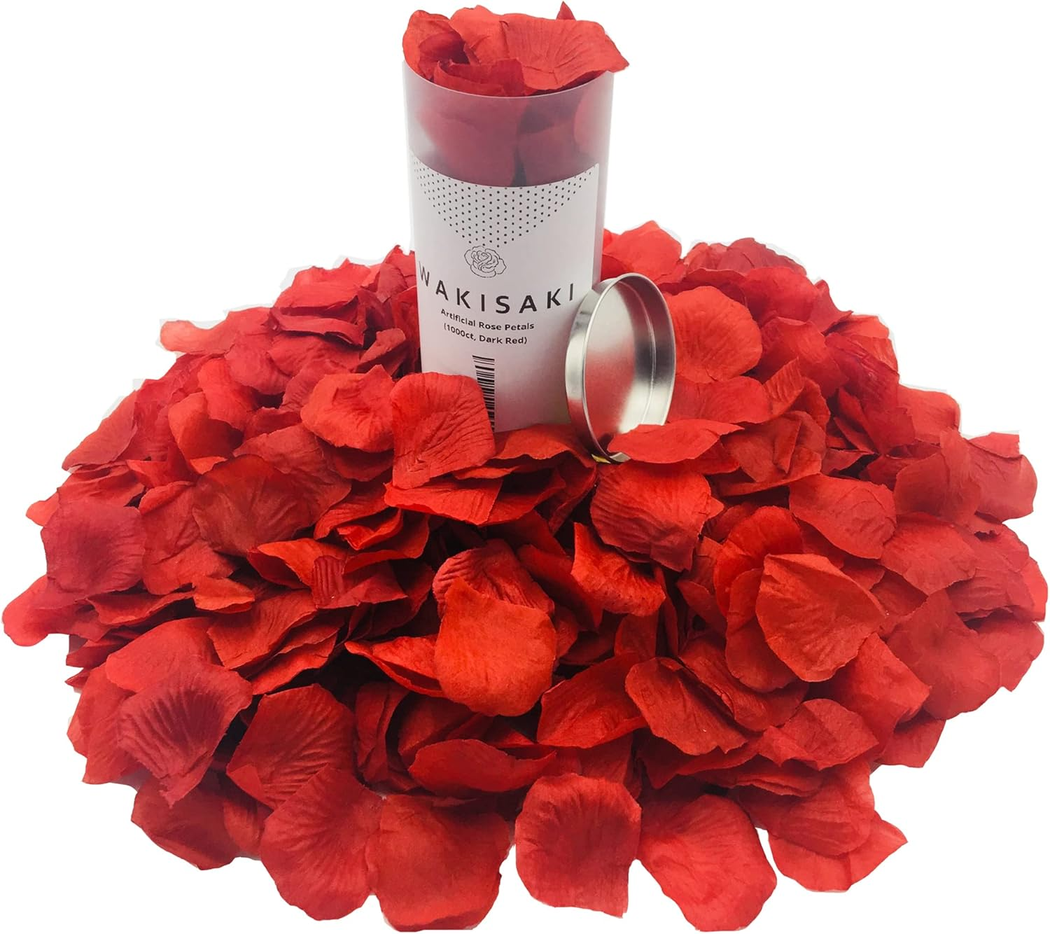 (Pre-Separated, Scented)  Artificial Silk Rose Petals for Wedding Flower Petals for Romantic Special Night, for Proposal, Anniversary (1,000 PCS, Dark Red)