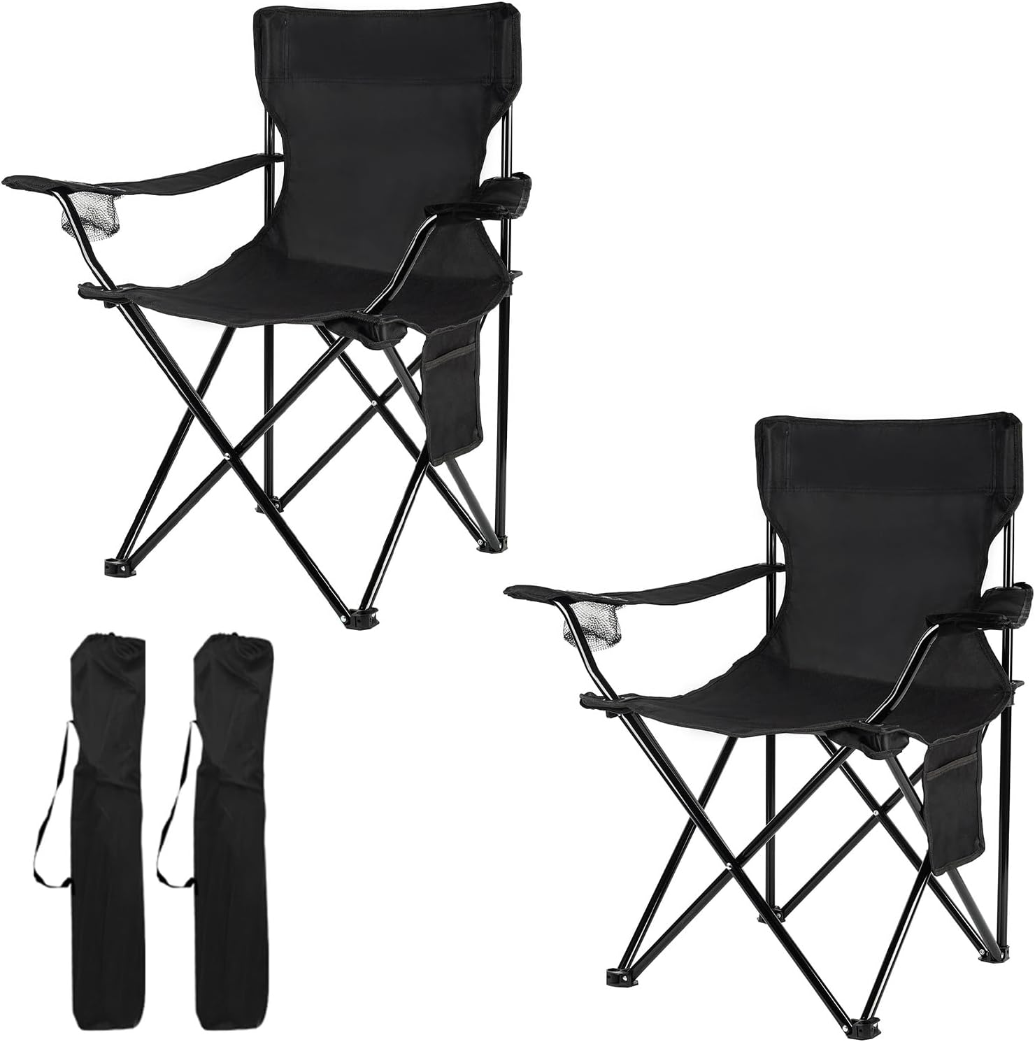 Folding Camping Chairs- Lightweight, Portable Chair for Beach, Lawn, Outdoor Sports