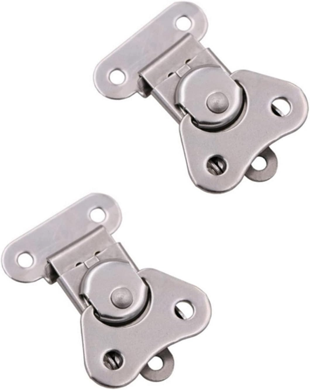 Butterfly Latch - 304 Stainless Steel Spring Loaded Small Butterfly Twist Latch, Buckle Latch,For Suitcases,Wooden Box(2Pcs)