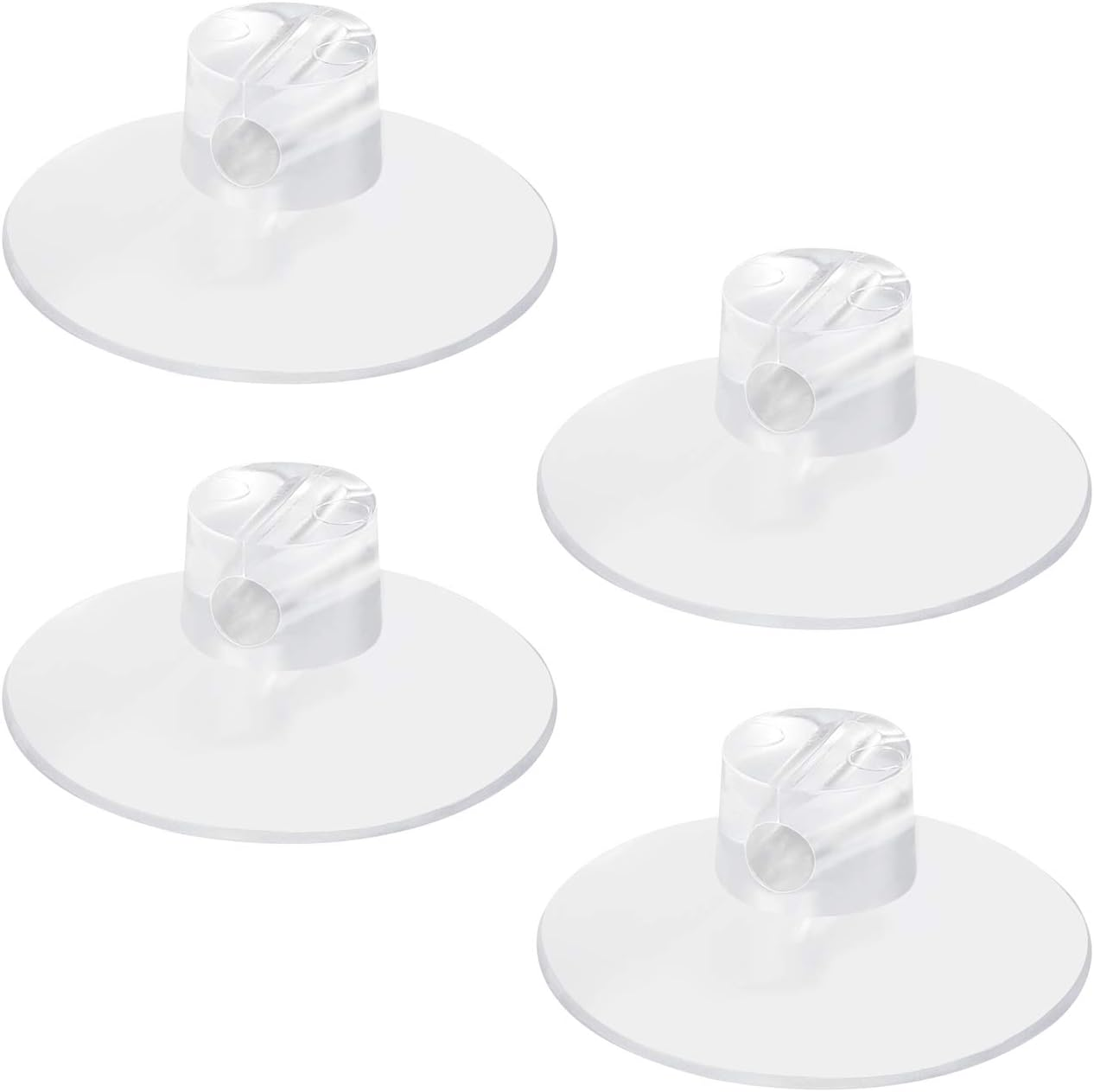 4 Pack Bathroom Shower Caddy Connectors Suction Cups, Heavy Strength Clear Suction Cups Compatible with Zenna Home, Simple Houseware, Geekdigg, Plumboss, Splash Home