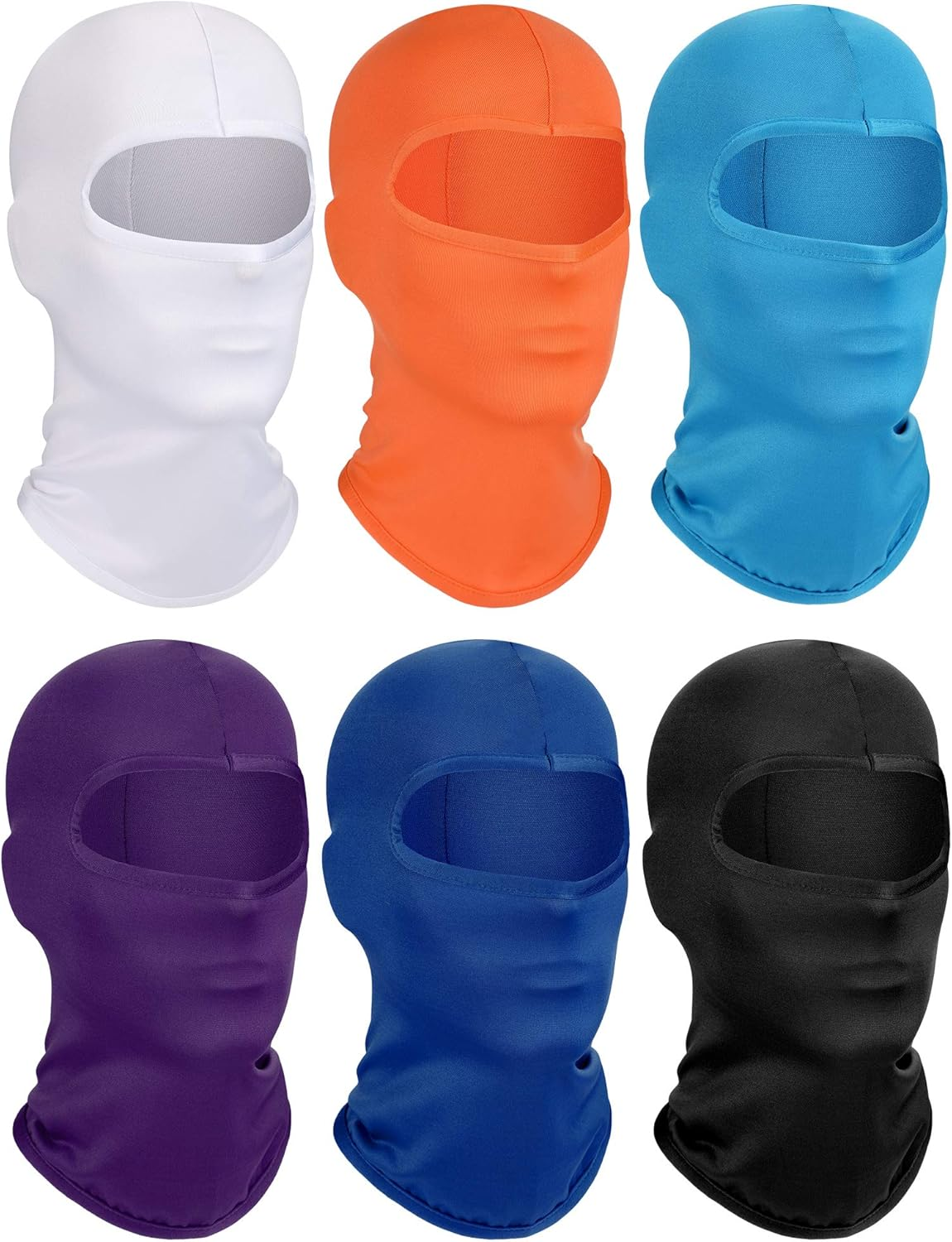 6 Pieces Ski Mask Kids Balaclava Winter Windproof Face Covering Breathable Neck