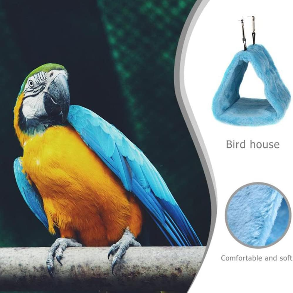 Bird Parrot Hammock Hut Practical Plush Snuggle Hanging Cave Cage Bed Tent La... - Picture 5 of 14