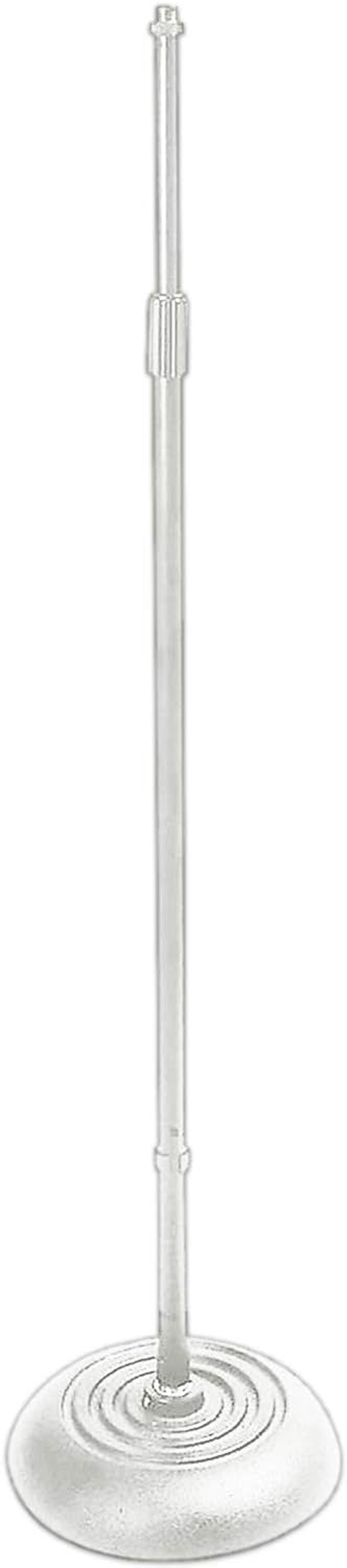 On-Stage MS7201QTR Quarter Turn round Base Microphone Stand, White