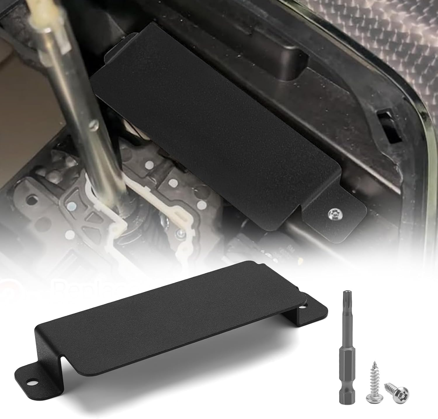 Steel Neutral Cover Plate, Anti-Theft Cover Plate Device for Dodge Challenger