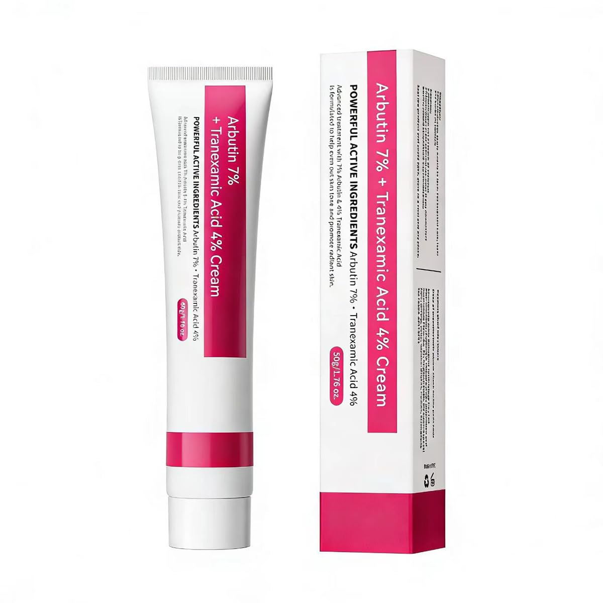 Arbutin 7% + Tranexamic Acid 4% Cream, Dark Spot Corrector for Face, 70,000ppm &