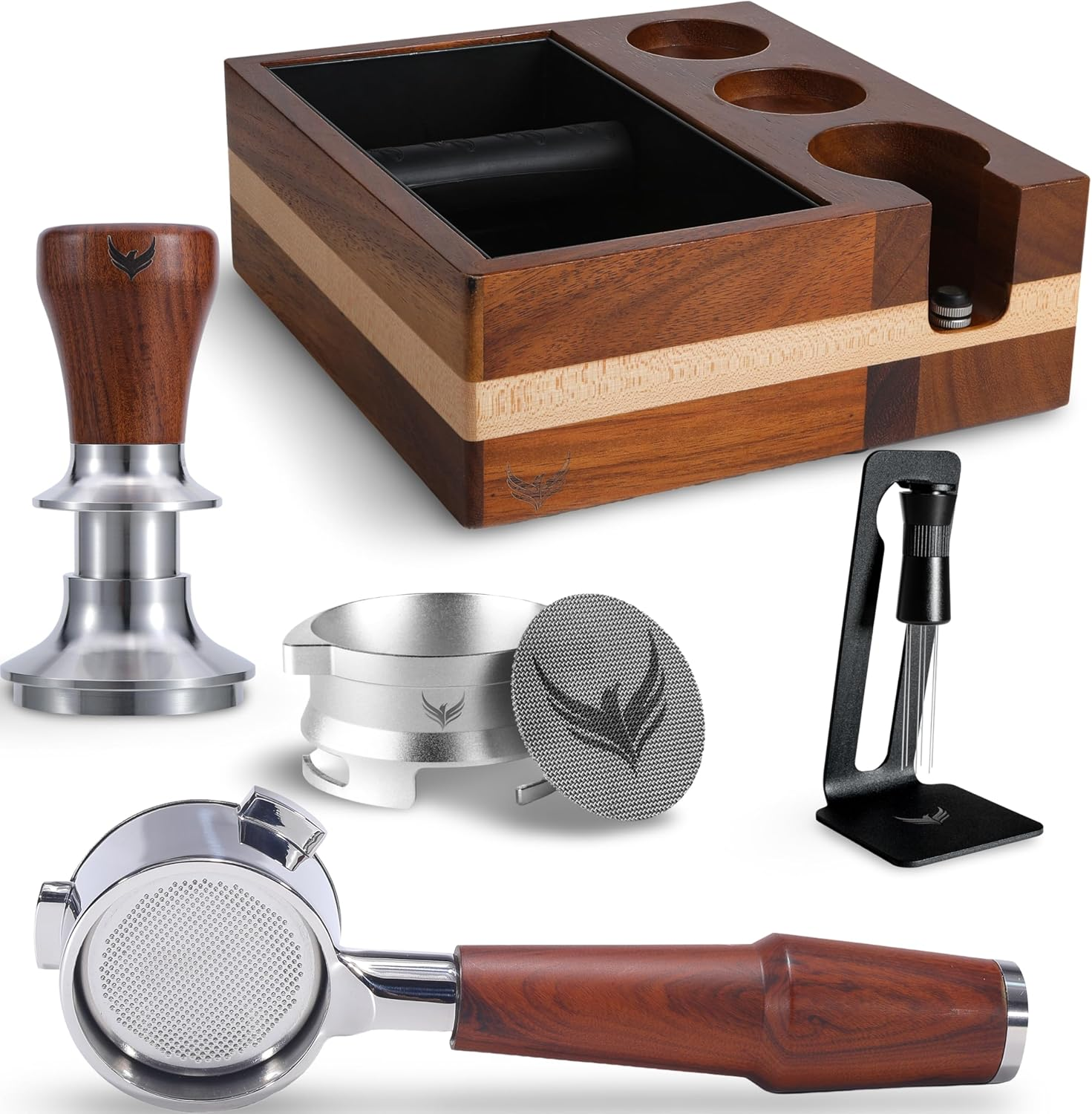 54mm Espresso Accessories Kit for Breville: Tamper, Portafilter, Knock Box & More