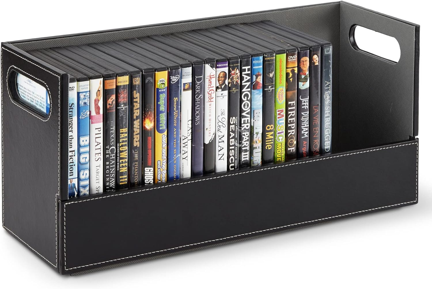 DVD Storage Box, Movie Shelf Organizer for Blu-Ray, Video Game Cases