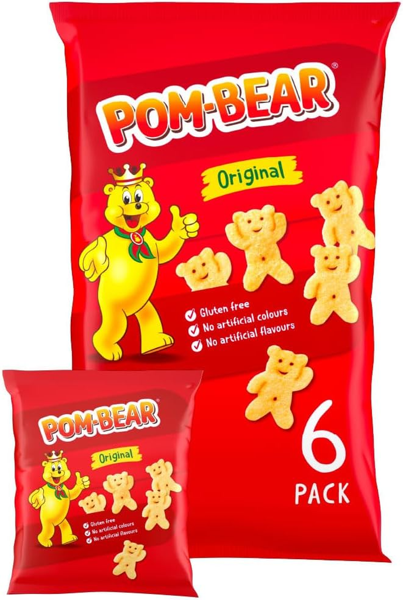 Pom Bear • Original Potato Snacks • Multipack • 6 Bags
