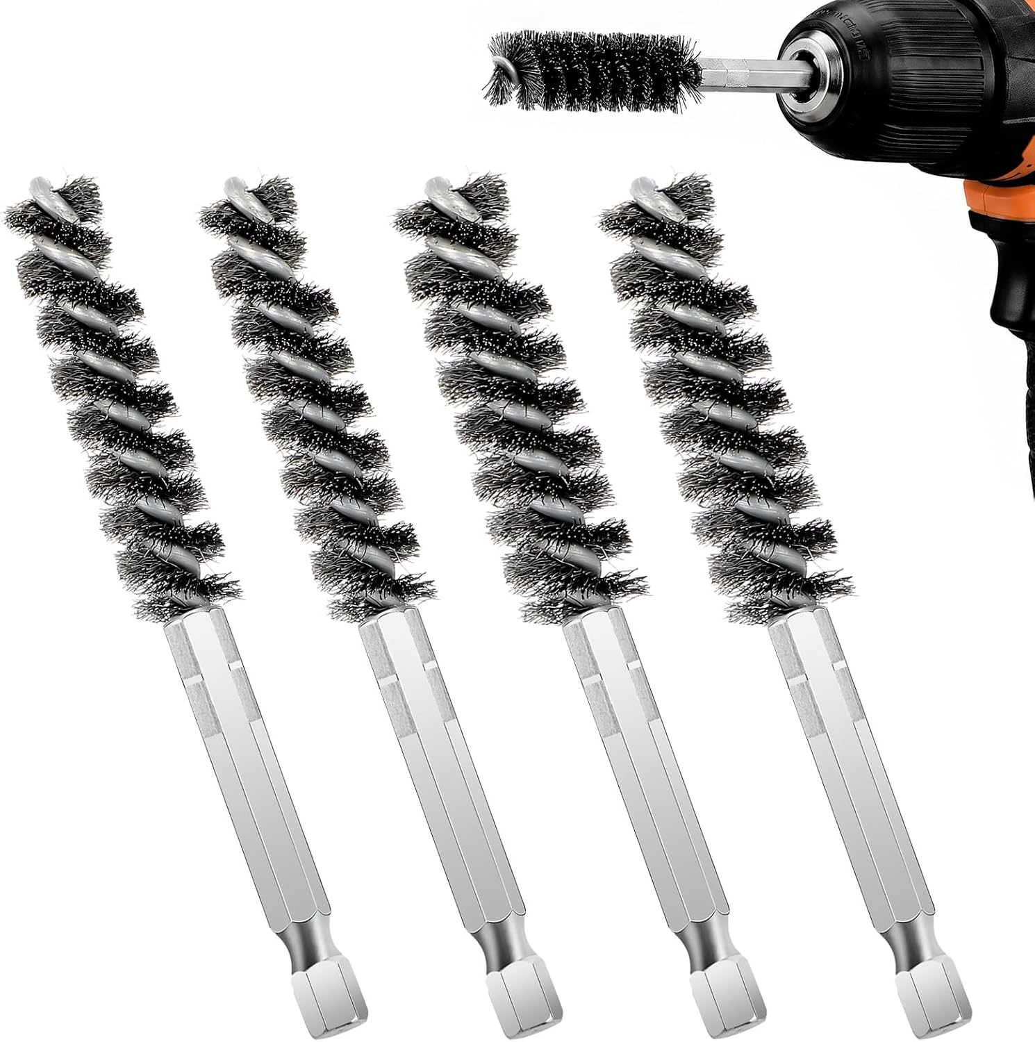 4Pcs Golf Clubs Head Hosel Brush Electric Drill Wire Brushes Golf Club Brush