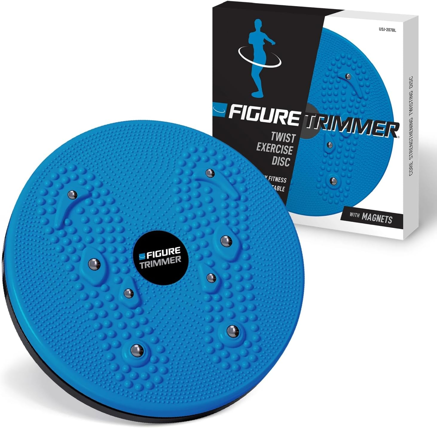 Core Abs Twister Board - Waist Sculptor Twister Board for Core & Ab Exercise - Waist Twisting Disc, Dizzy Disc Twist Board for Slimming Workout with 8 Magnets Reflexology