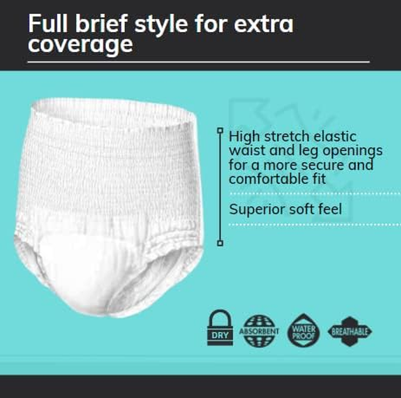 Conni Pull-ons, Disposable Adult Absorbent Briefs for full void incontinence,... - Picture 4 of 15