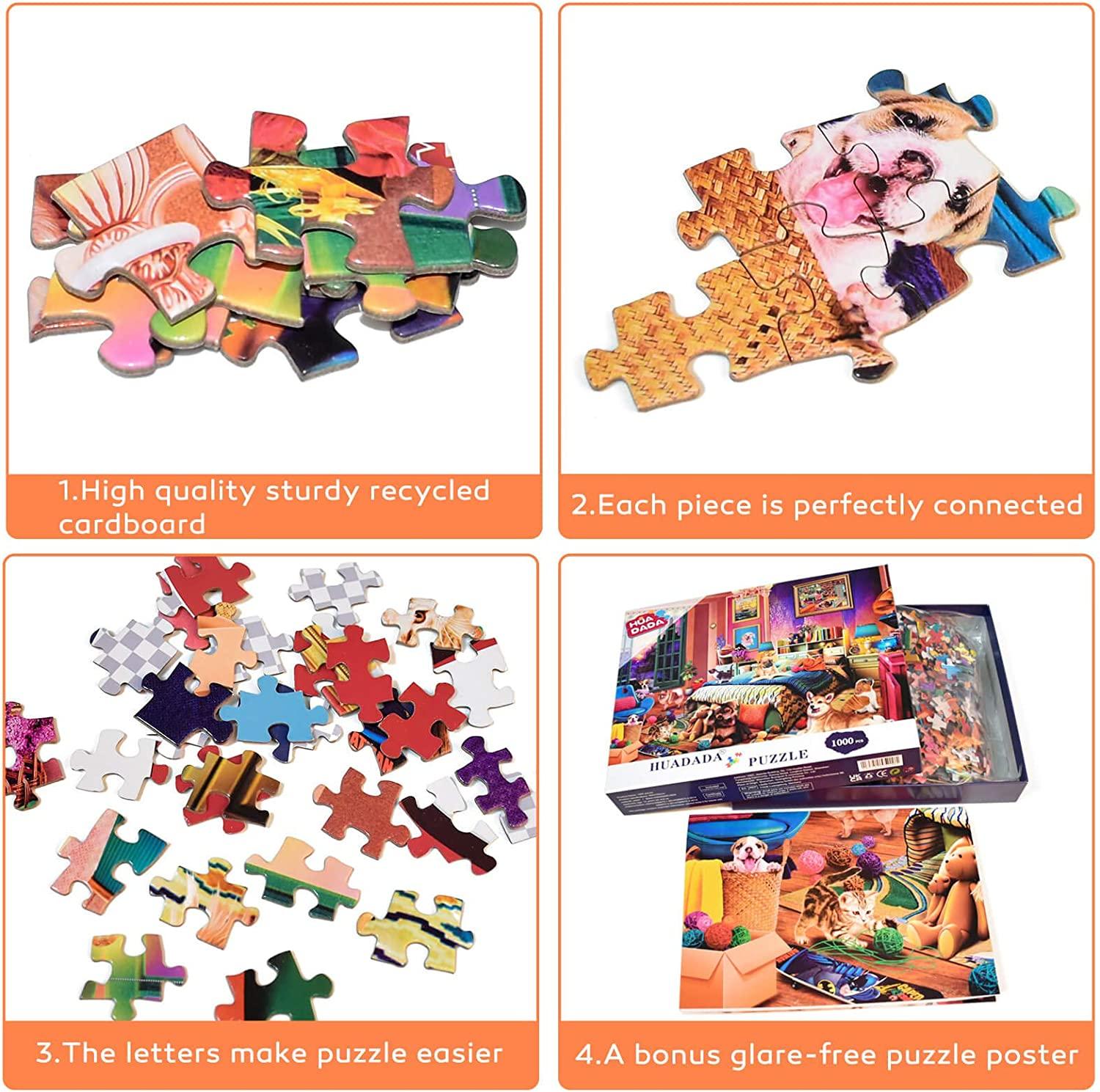 HUADADA Jigsaw Puzzles for Adults 1000 Pieces Jigsaw Puzzles for Adults Inter... - Picture 3 of 10