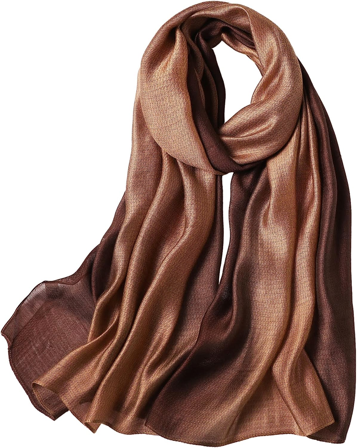 Women Gradient Scarf Long Shawls and Wraps Fashion Plain Pashmina Formal Scarf
