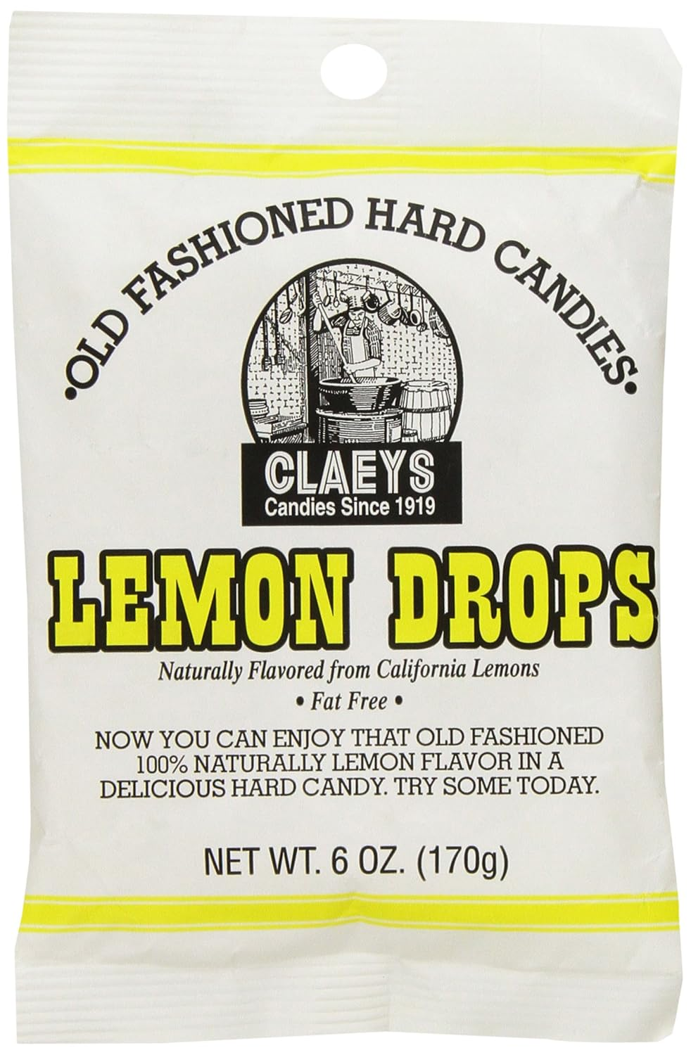 Claey'S Old Fashioned Hard Candy Lemon, 6 Ounce