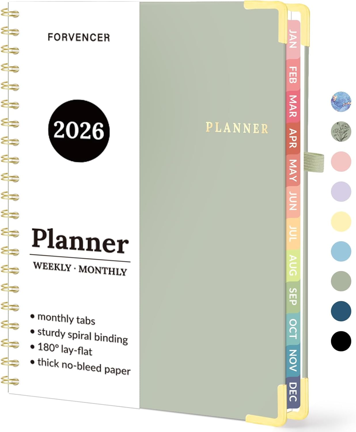 2026 Planner,  Calendar Planner Weekly and Monthly, Jan 2026-Dec 2026, 8.5