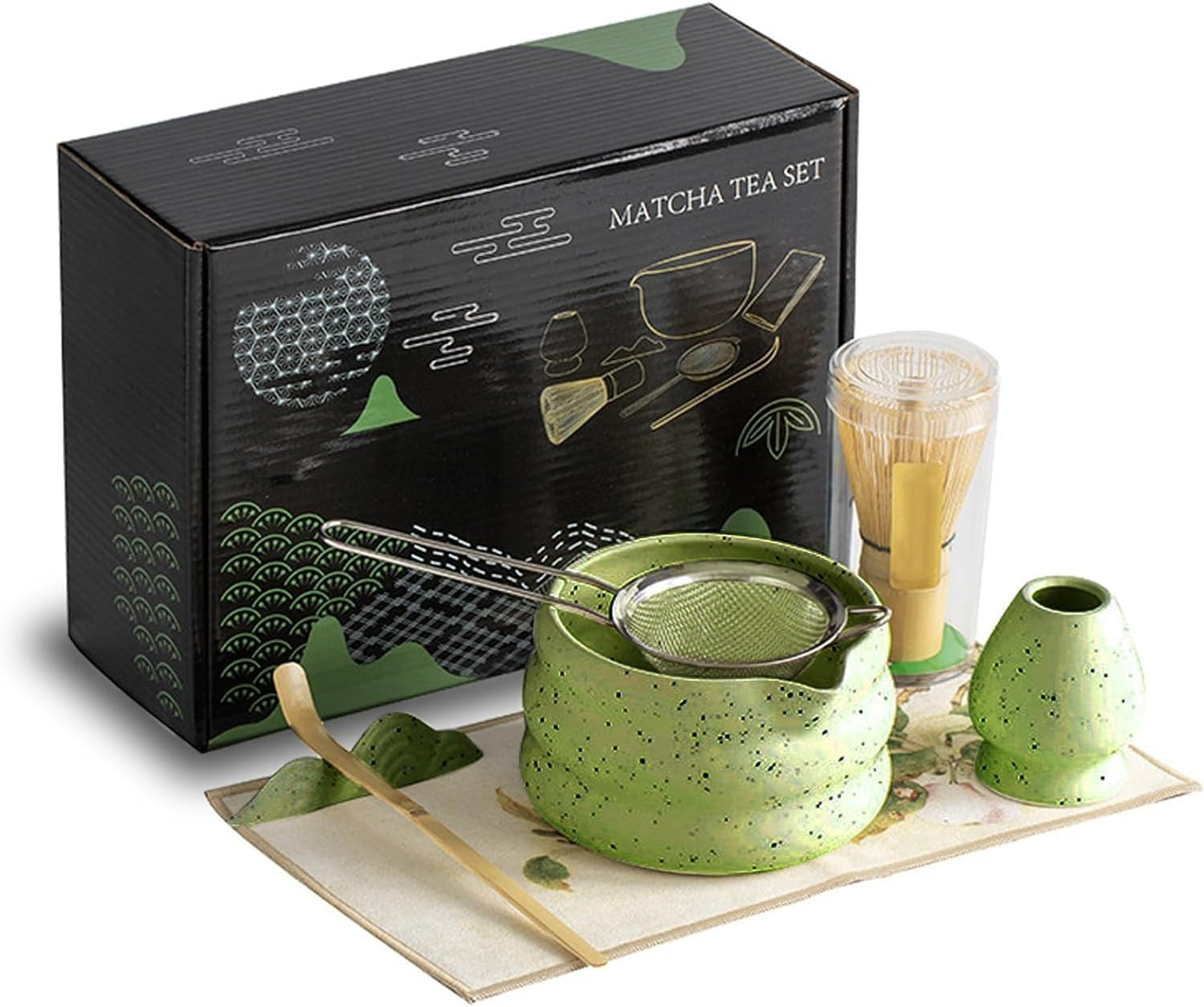 Matcha Whisk Set, Ceramic Matcha Set Includes Matcha Bowl, Matcha Whisk and H... - Picture 9 of 14