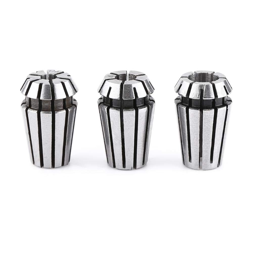 Spring Collet Set ER11 Chuck, 1/8 Inch (3.175Mm) 4Mm 6Mm CNC Collet Milling Engraving Machine Lathe Holder Tool 3Pcs/Set