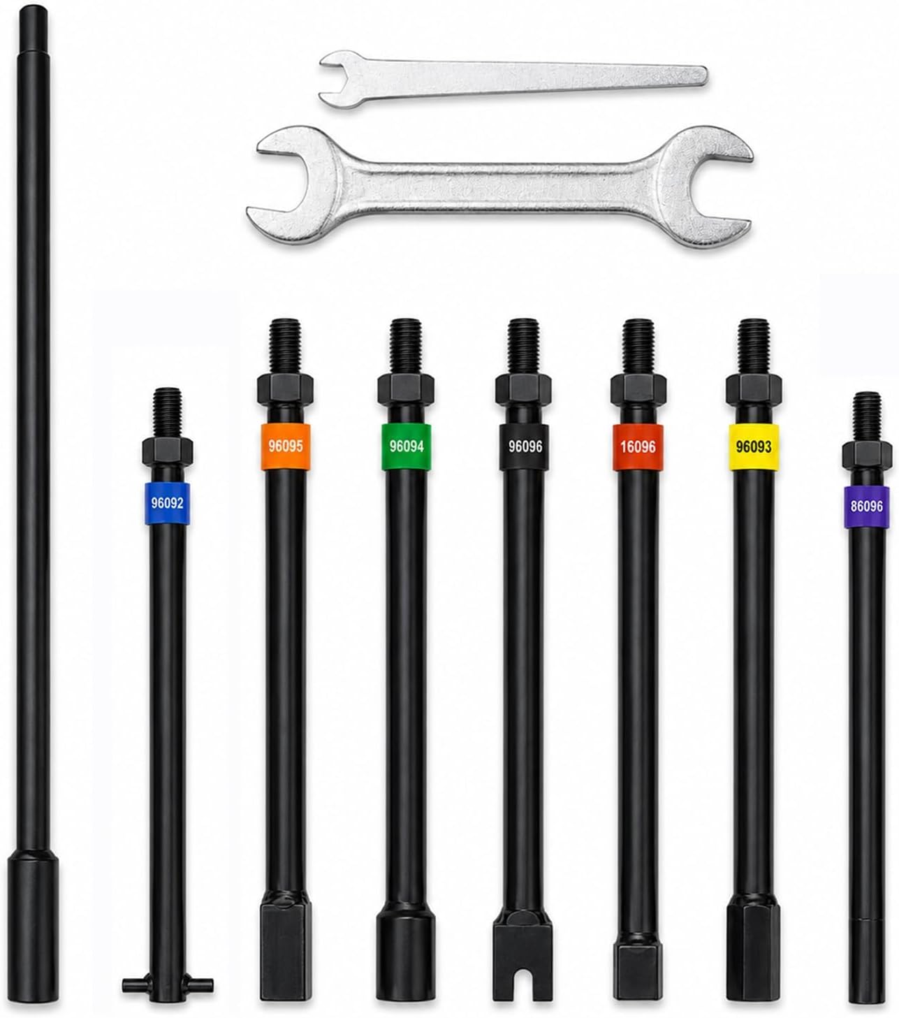 Upgraded Version 7-Piece Spare Tire Removal Tool kit Compatible with Lowering &