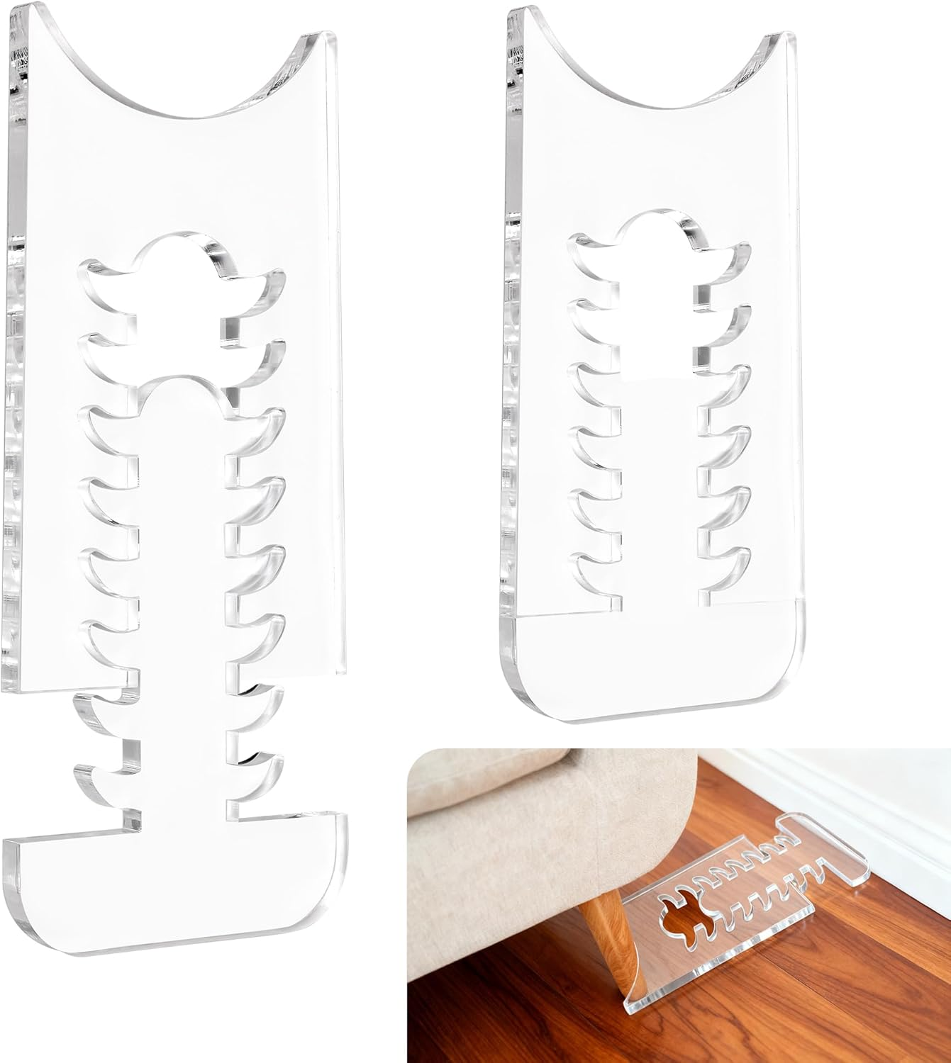 Adjustable Couch Wall Spacers - 2 Pack Furniture Protectors & Stoppers