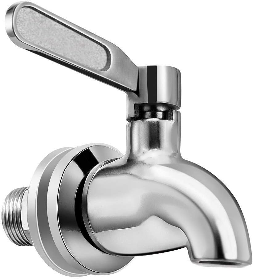 Spigot for Beverage & Water Dispenser, Stainless Steel No-Rust Spout Faucet, Exc