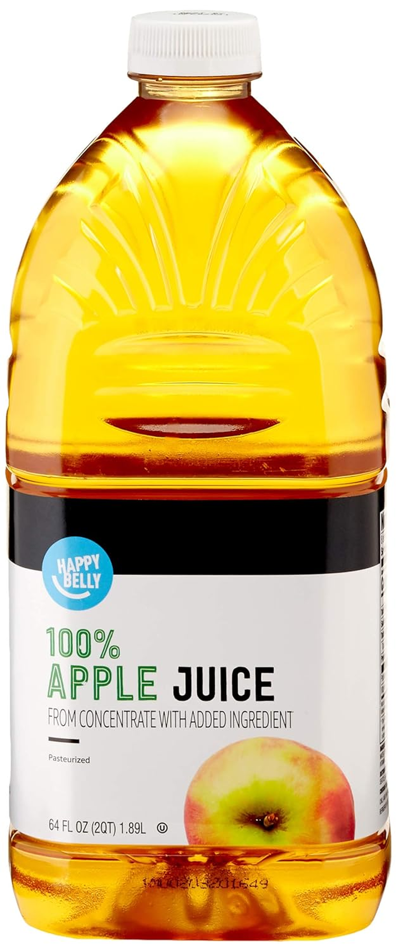 Amazon Brand - Happy Belly 100% Apple Juice, 64 Fl Oz (Pack of 1)
