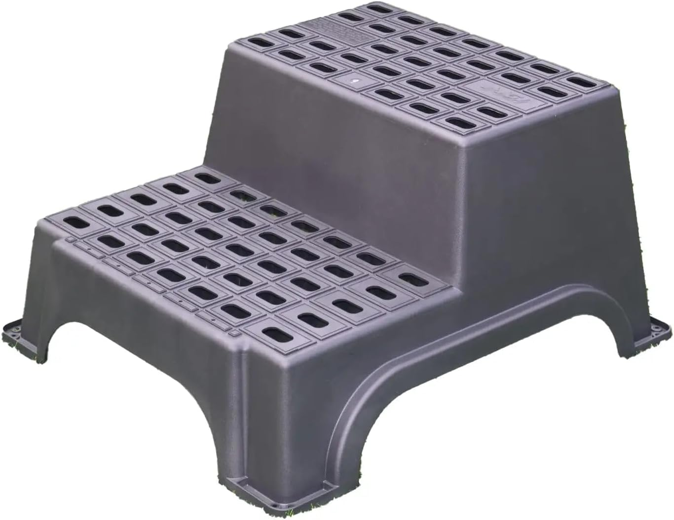 Large Stable Non-Skid Double Caravan Step for Safe and Easy Access