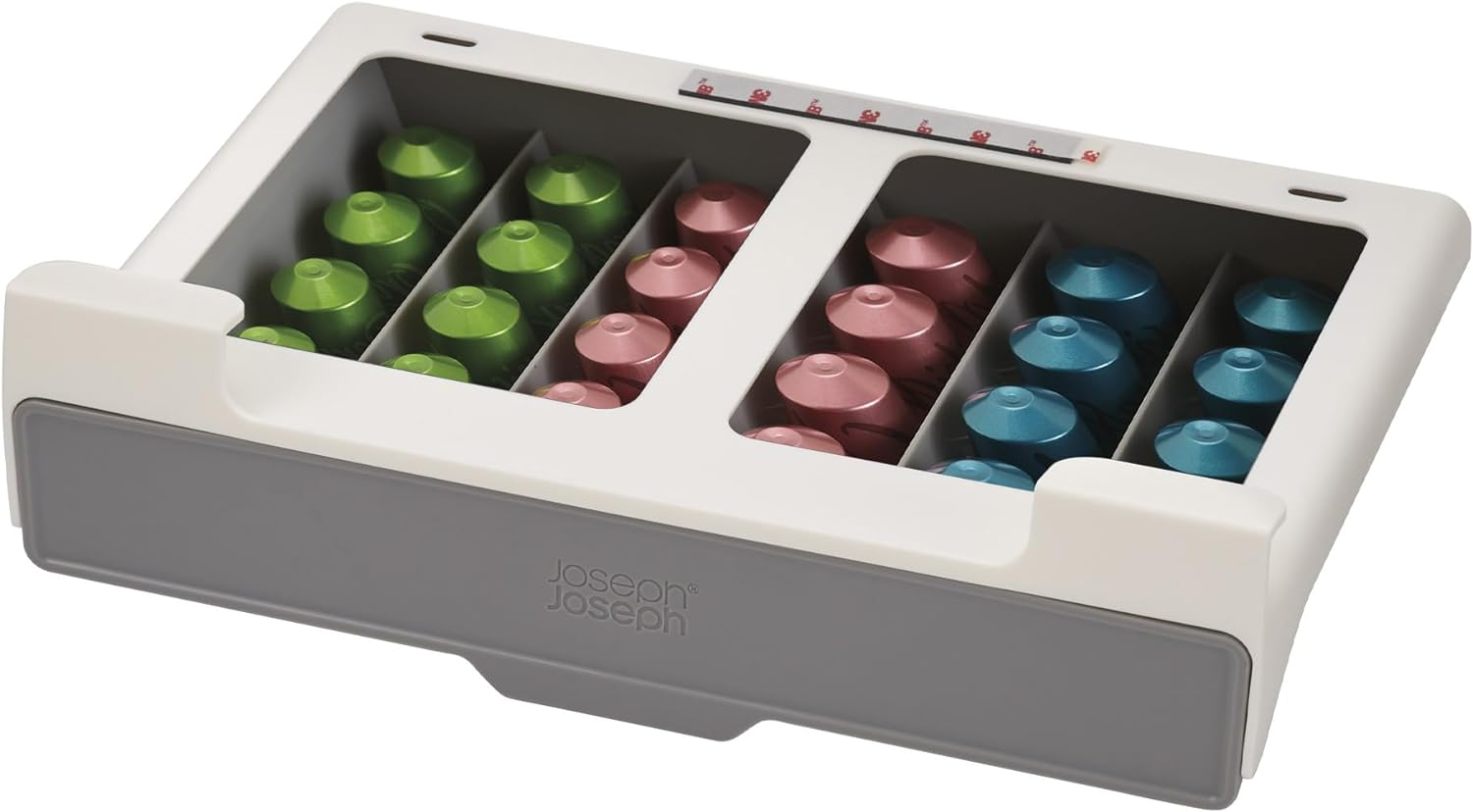 Joseph Joseph Cupboardstore: Under-Shelf Space-Saving Coffee Pod Drawer - Holds 30 Nespresso Original-Style Capsules