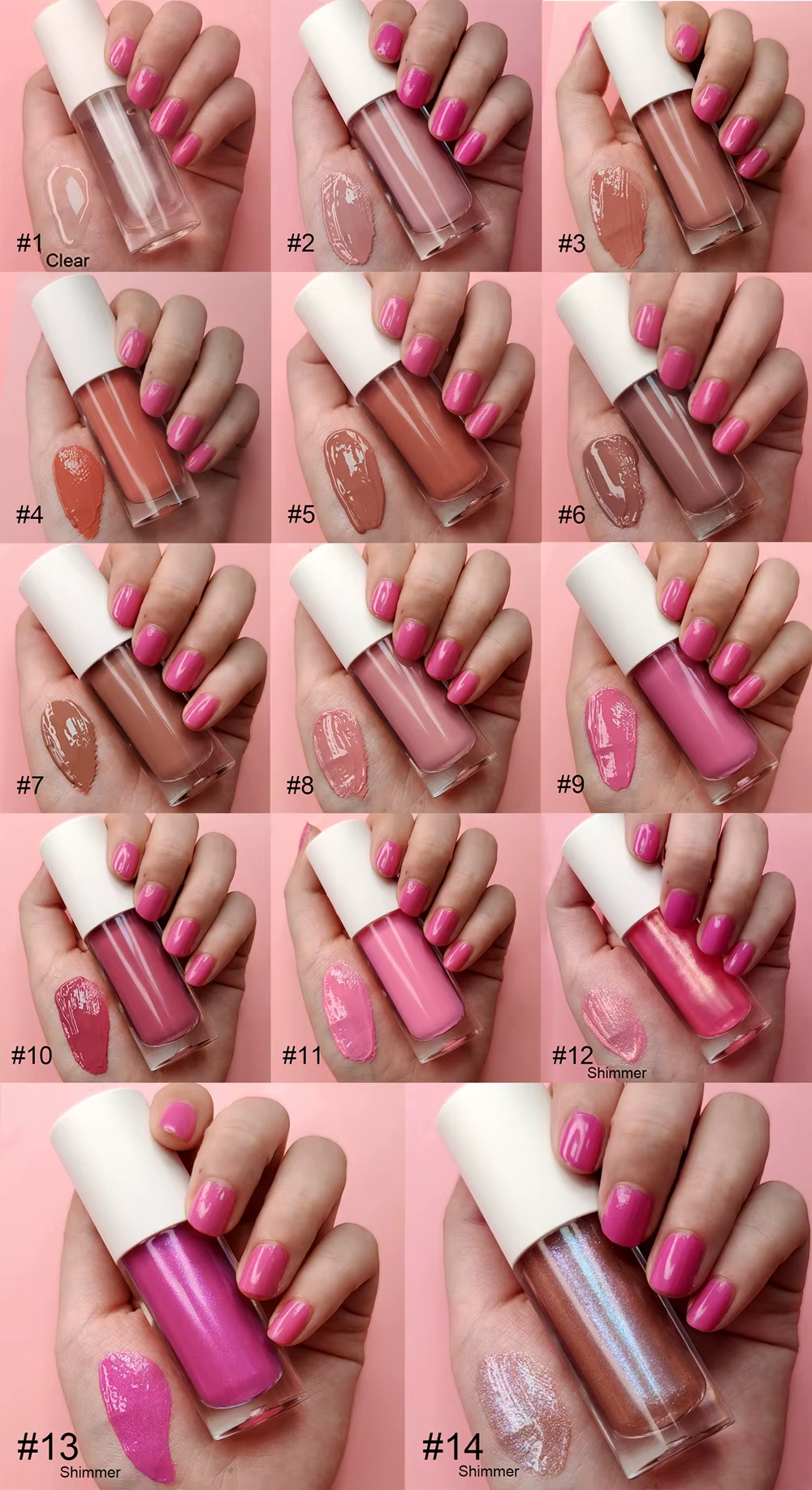 Hottest Creamy Lipgloss Clear Nude Color Lipgloss with High Quality Lipgloss Packaging Box