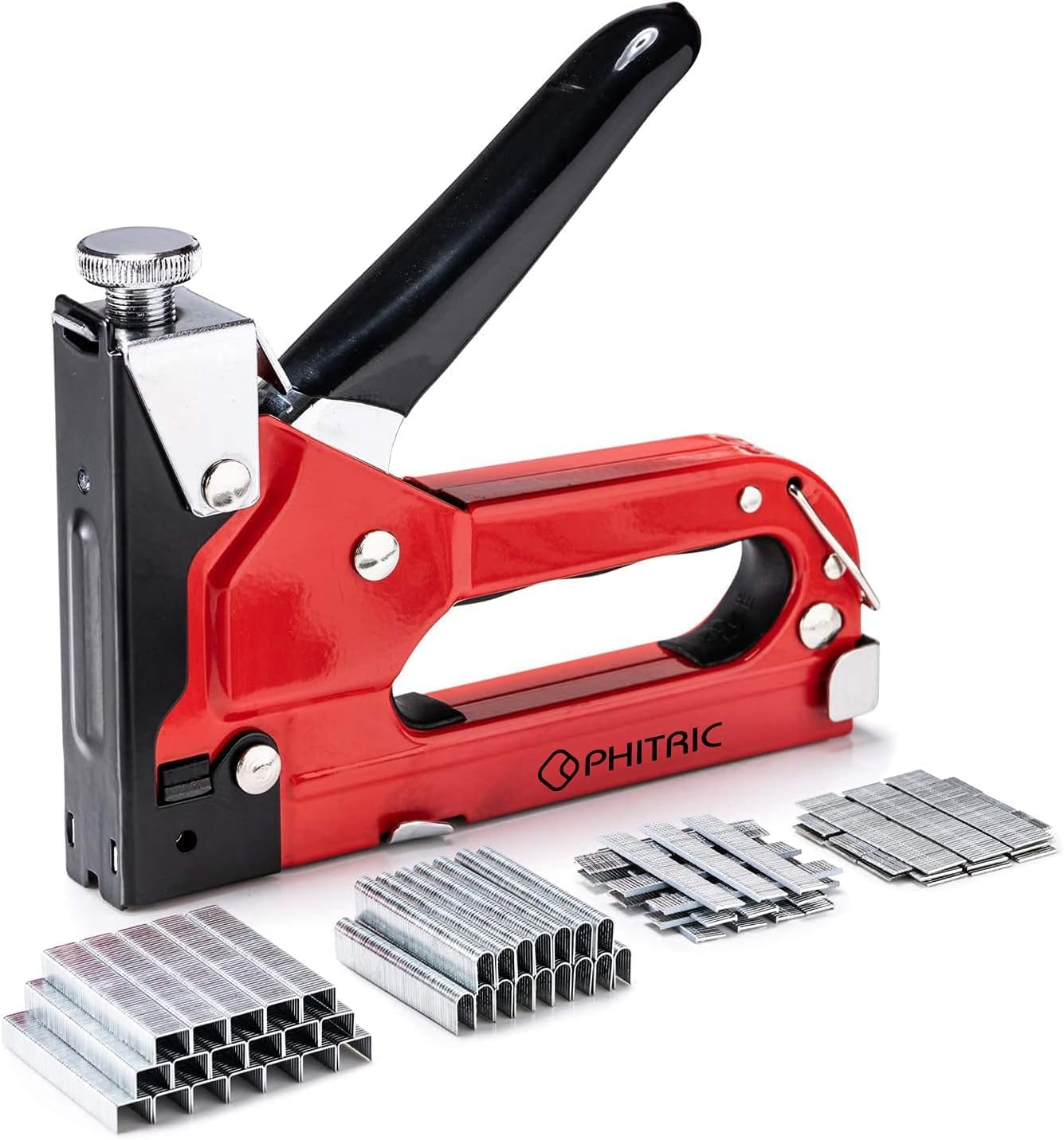 Upholstery Staple Heavy Duty, 4 in 1 Stapler with 6000 Staples, , Manual Brad...