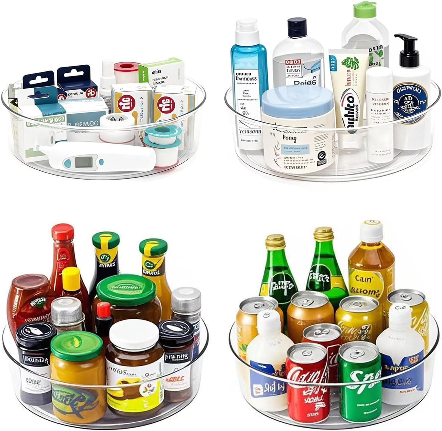 4 Pack Lazy Susan 11.5