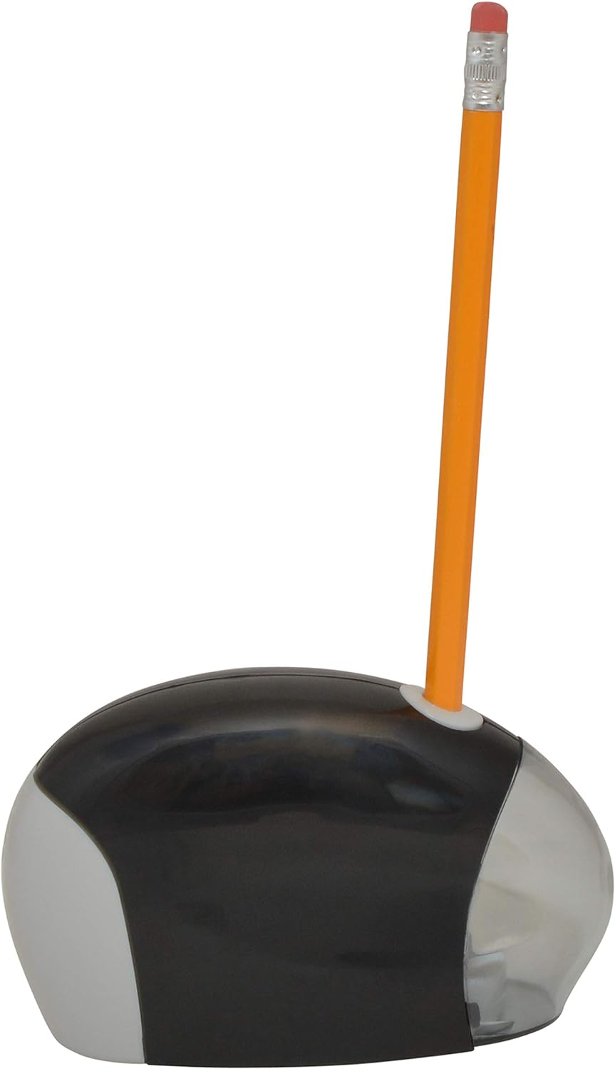Westcott 55851 Small Battery Powered Pencil Sharpener for School, Home, and Work, Black