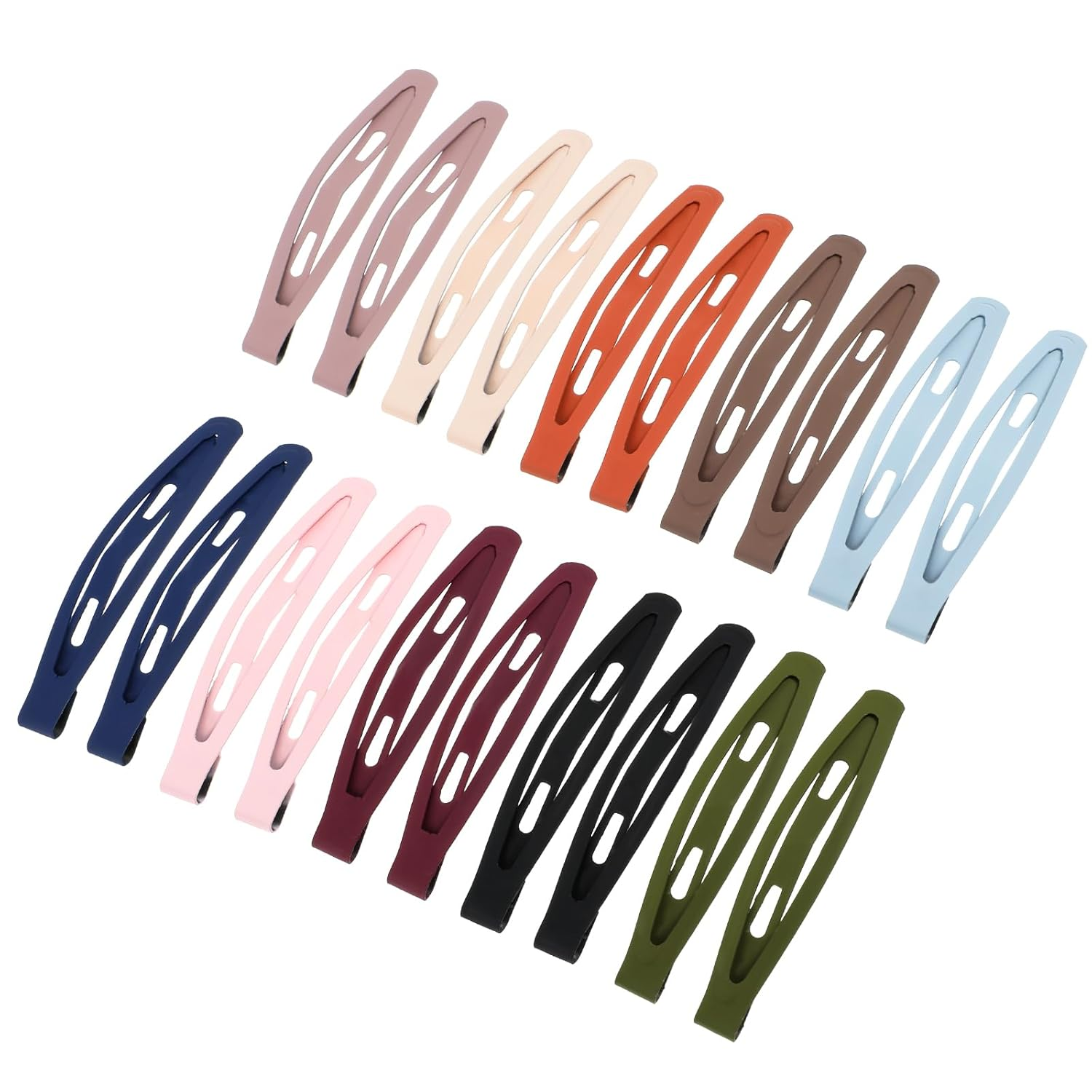 Hair Clips Accessories for Women Hair Decoration Barrettes 20 PCS Thin Clip Snap Fine Short Non Slip Metal Hairclips Small Bang Grippers Multi-Colored Flat Hairpin Womens Hair Bangs Holder Headdress