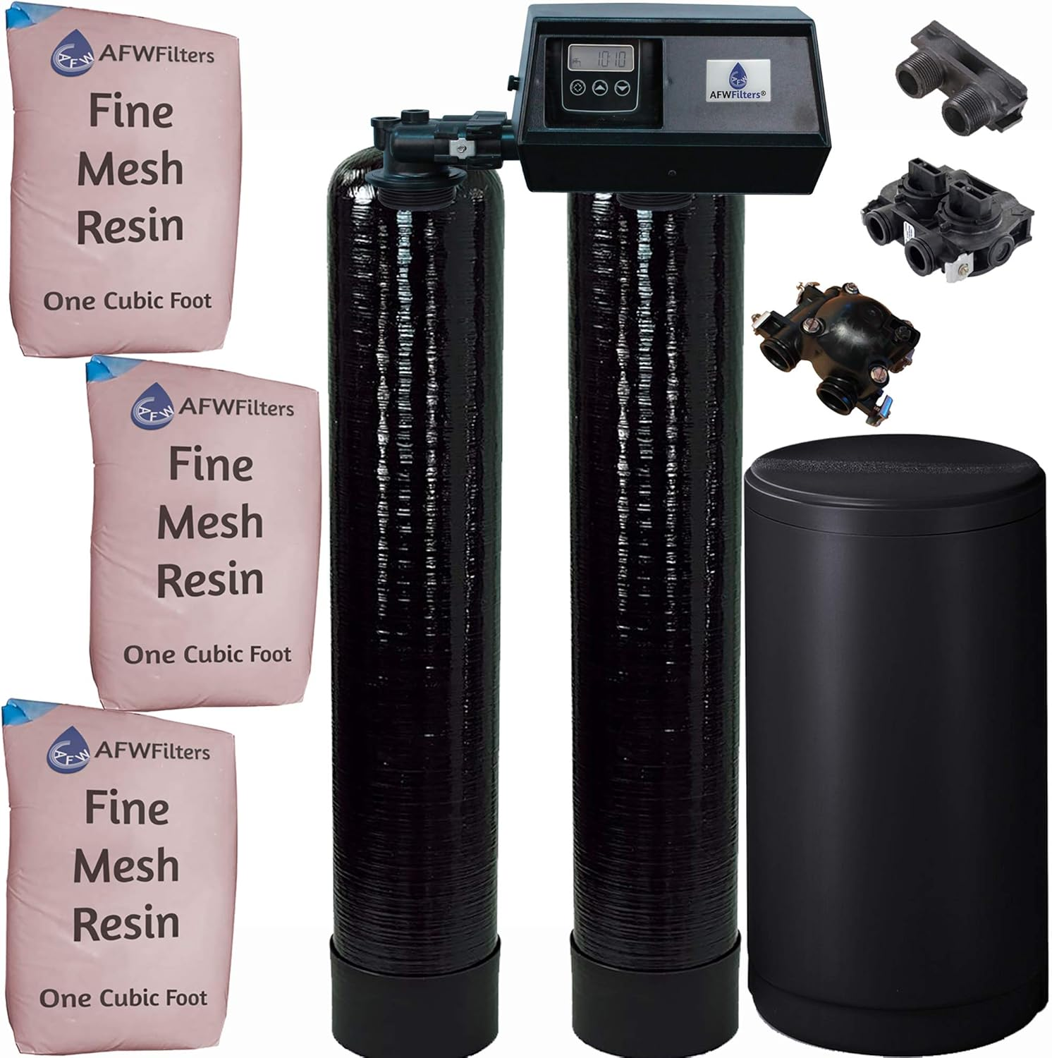 48K Digital Dual Tank Alternating IRON PRO Water Softener with Fleck 9100SXT (3/4