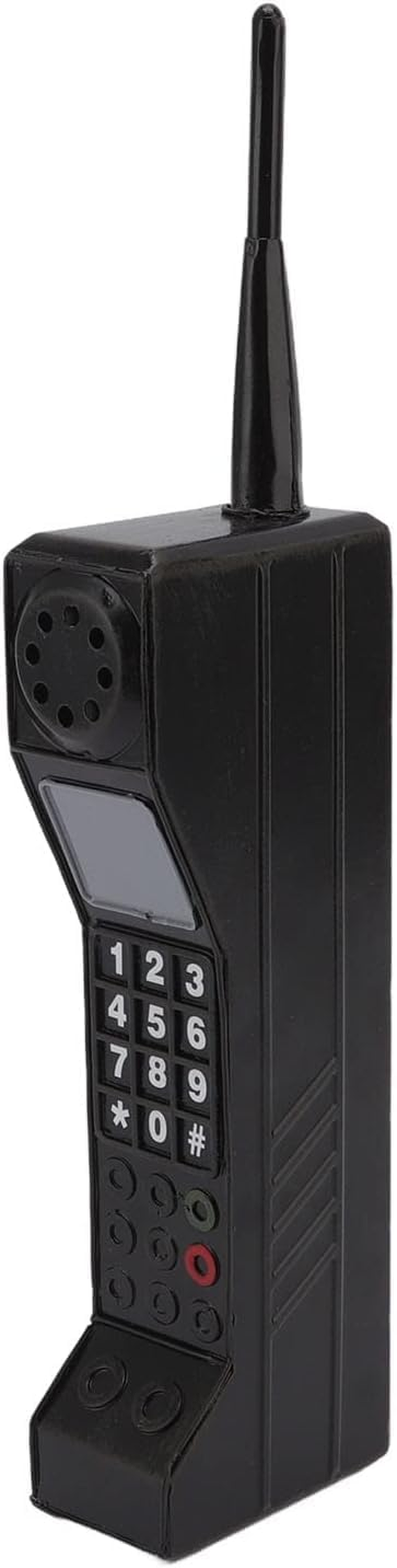 Retro Brick Cell Phone Ornament, 80S 90S Phone Prop, Vintage Cellular Phone Model, Old Fashioned Cell Phone Template for Family Decoration Simulation Photographic Ornaments (Black)