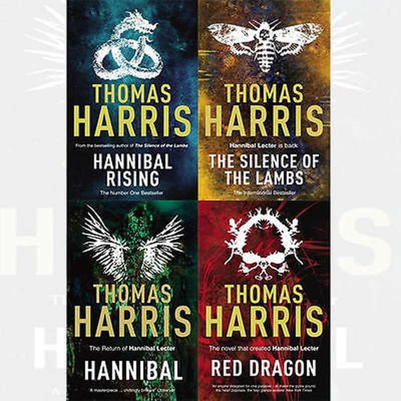 Thomas Harris Hannibal Lecter Series 4 Books Bundle Collection (Red Dragon,Hannibal,Silence of the Lambs,Hannibal Rising)