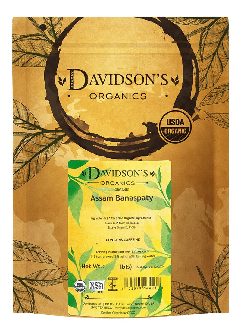 Davidson's Organics, Assam Banaspaty, Loose Leaf Tea, 16-Ounce Bag