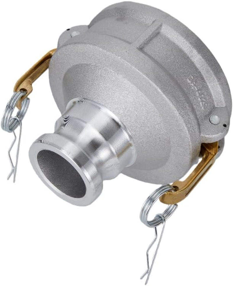 Aluminum Type DA Camlock Hose Fitting, Reducer, 4" Female Camlock X 2" Male Camlock