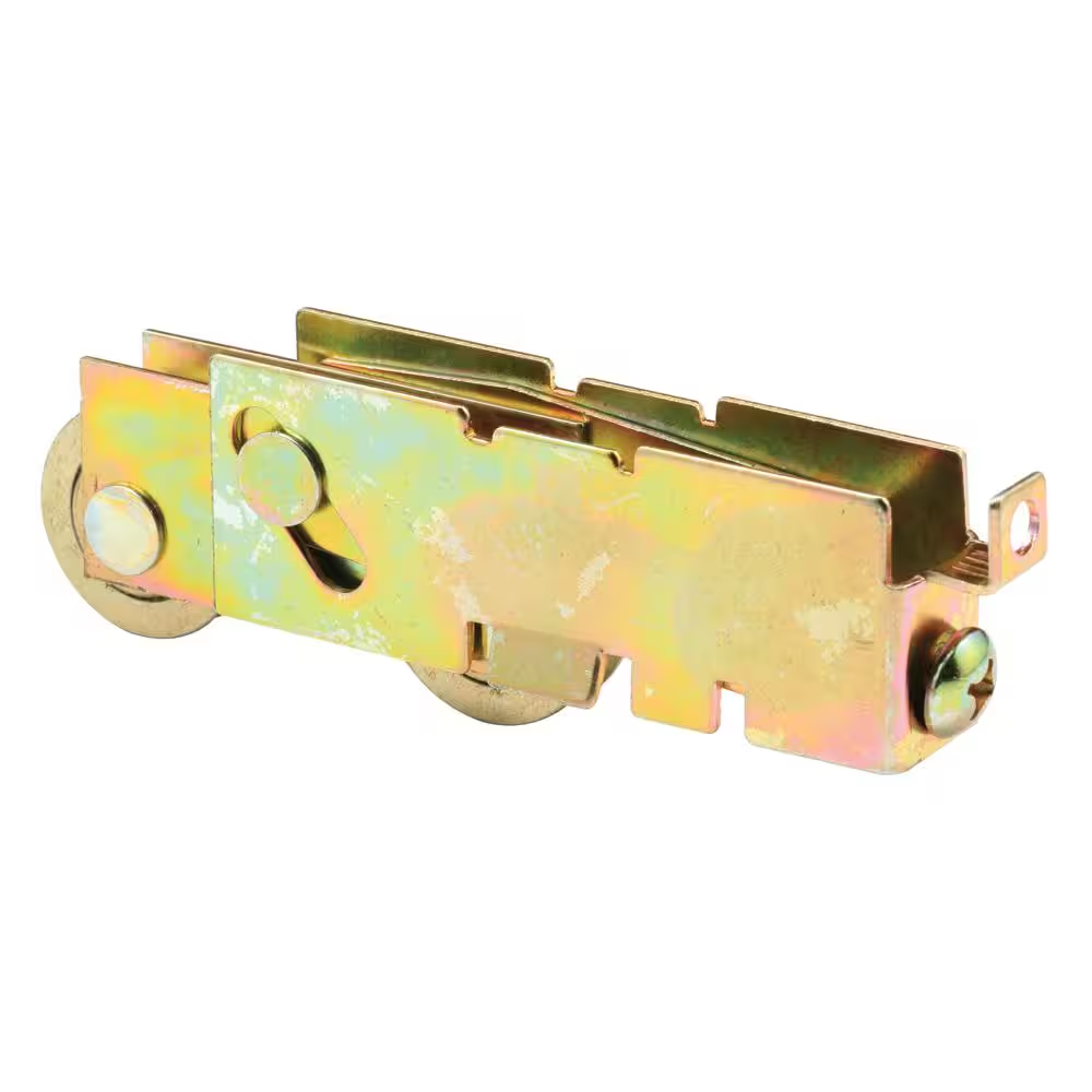 1-1/8 In., Steel, Sliding Door Tandem Roller Assembly with F-Tab