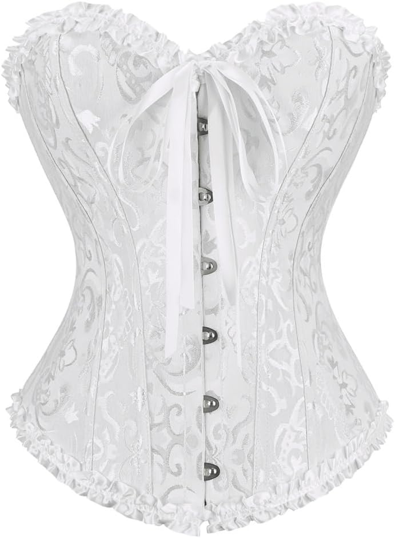Women'S Overbust Costume Corset Renaissance Victorian