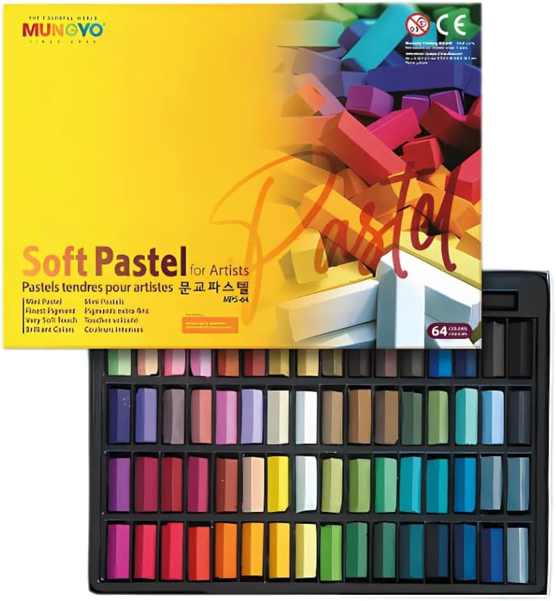 64 Color Artist Chalk Pastels Soft Pastel Set Art Supplies