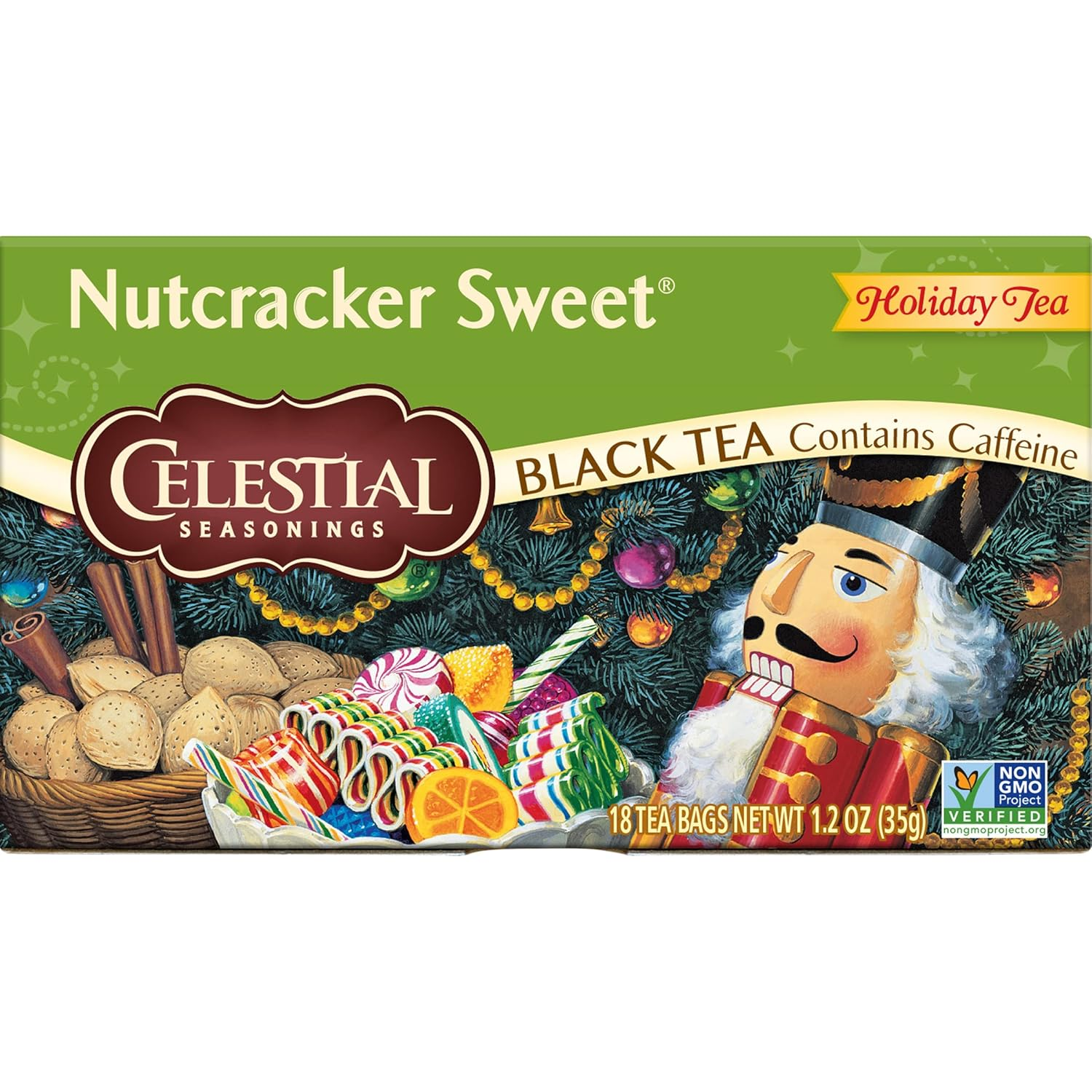 Black Tea, Nutcracker Sweet, 18 Count (Pack of 6)