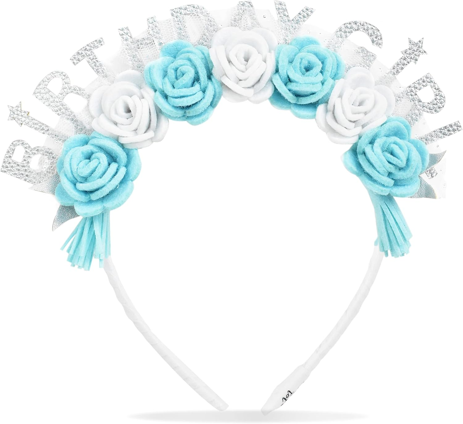 California Tot Animal Headbands with Glitter Ears & Felt Flowers for Toddlers... - Picture 9 of 17