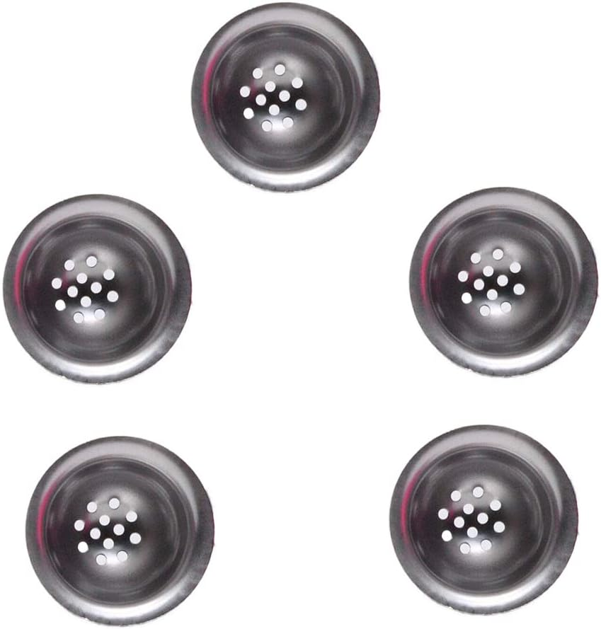 12 Holes Pipe Bowl Stainless Steel Metal Screen Replacement Bowl (5pack)