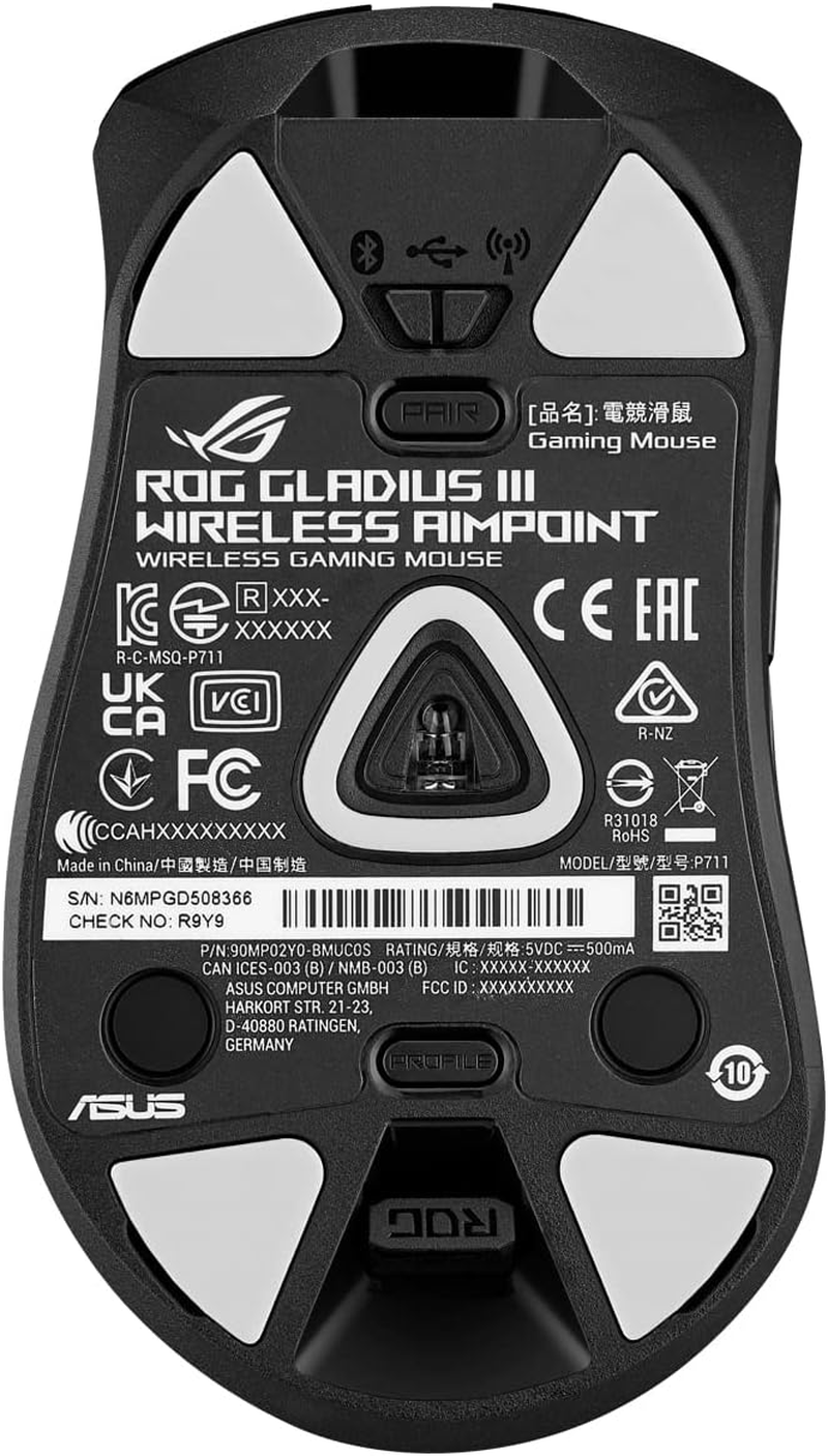 ASUS ROG Gladius III Wireless AimPoint Gaming Mouse - Lightweight 79g, 36,000... - Picture 13 of 13