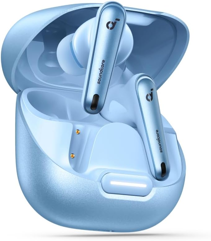 Soundcore by Anker Liberty 4 NC Wireless Noise Cancelling Earbuds, 98.5% Noise Reduction, Adaptive Noise Cancelling to Ears and Environment, Hi-Res Sound, 50H Battery, Wireless Charging, Bluetooth 5.3