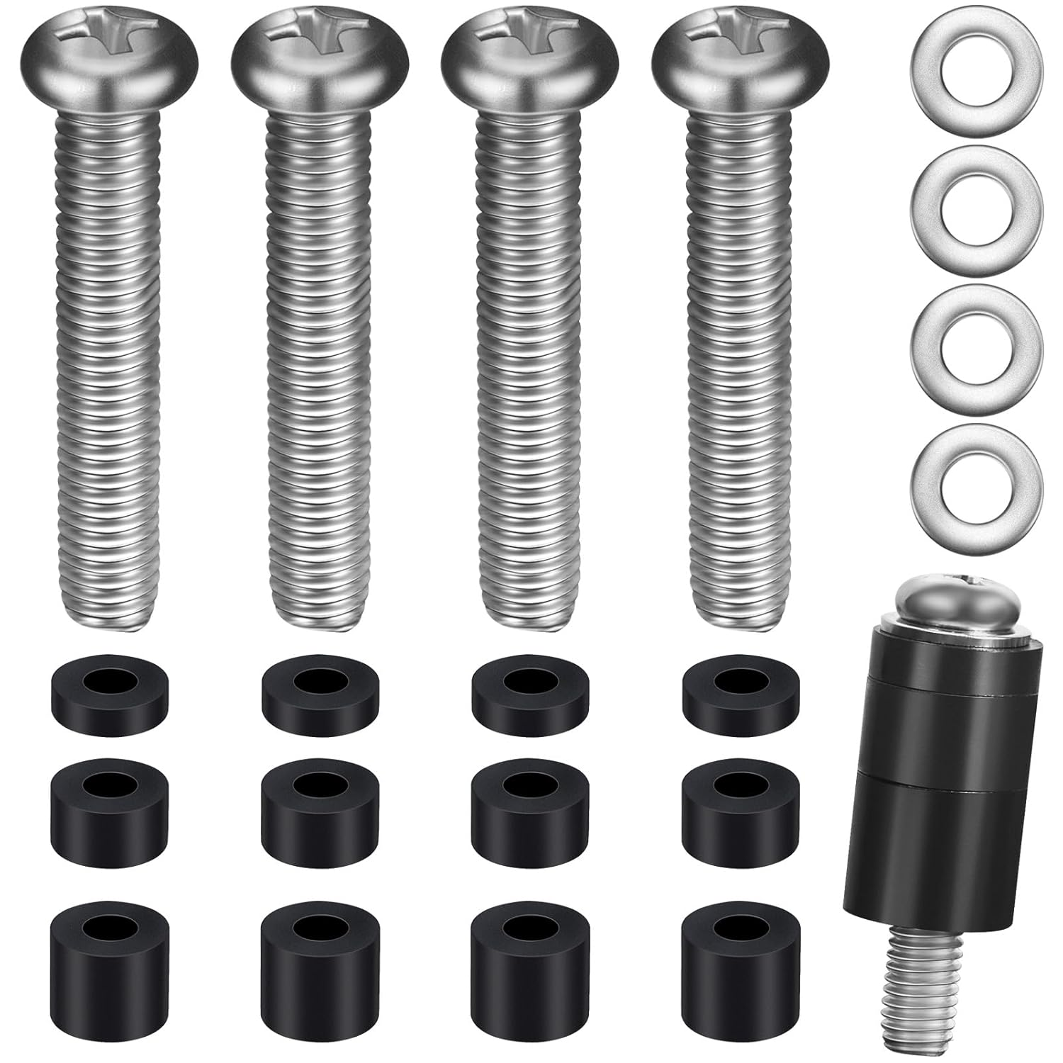 M8 Screws for Samsung TV � Extra Long Bolts Adjustable M8, Silver